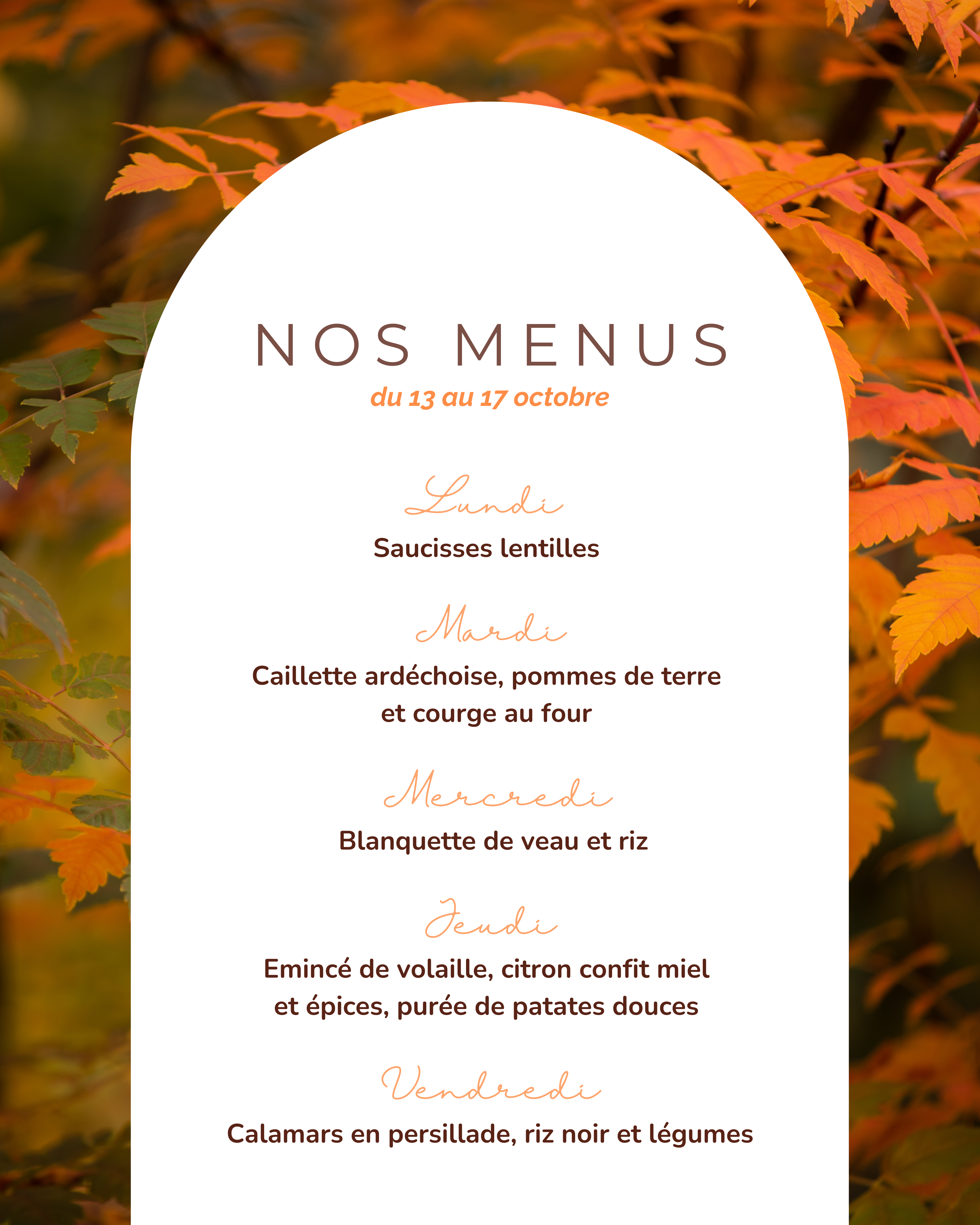 menus shelter